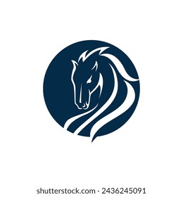 Horse Logo Template Vector icon illustration design