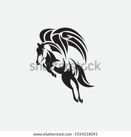 Horse Logo Template Vector icon illustration design