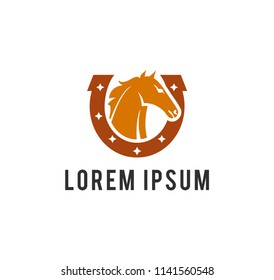 Horse logo template  vector illustration
