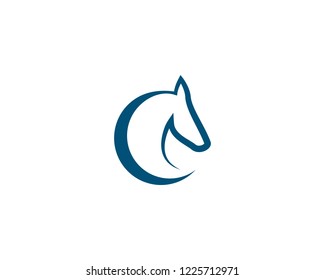 Horse Logo Template Vector illustration design
