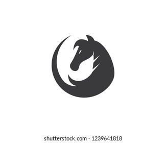 Horse Logo Template Vector illustration design