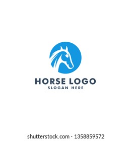 Horse logo template vector illustration