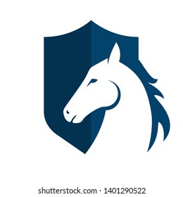 Horse Logo Template Vector illustration design.
emblem of horse head on white background.