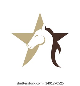 Horse Logo Template Vector illustration design.
emblem of horse head on white background.