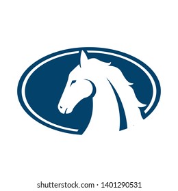 Horse Logo Template Vector illustration design.
emblem of horse head on white background.