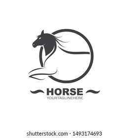 Horse Logo Template Vector illustration design