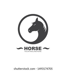 Horse Logo Template Vector illustration design