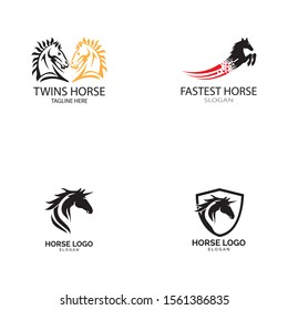 Horse Logo Template Vector illustration design