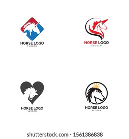 Horse Logo Template Vector illustration design