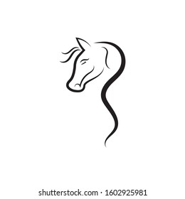 Horse Logo Template Vector illustration design