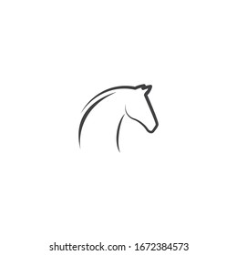 Diseño de ilustración de vectores de plantillas de logotipos de caballos