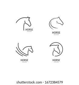 Horse Logo Template Vector illustration design