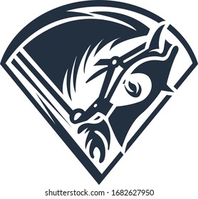 plantilla de logotipo de caballo ilustraciones vectoriales aisladas