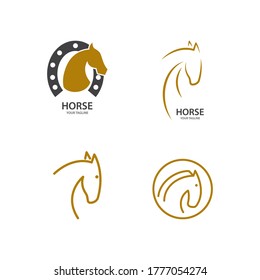 Horse Logo Template Vector illustration design
