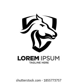 Vorlage für das Logo für Pferde Vektorgrafik-Design