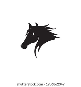 Diseño de ilustración de vectores de plantillas de logotipo de caballo