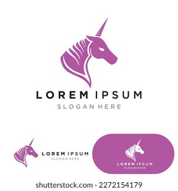 Diseño de ilustración de vectores de plantillas de logotipo de caballo