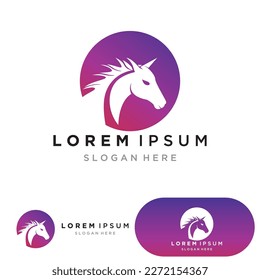 Horse Logo Template Vector illustration design
