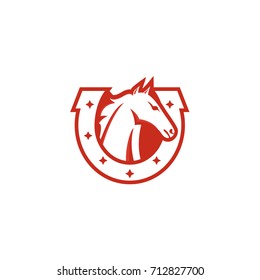 Horse logo template vector illustration