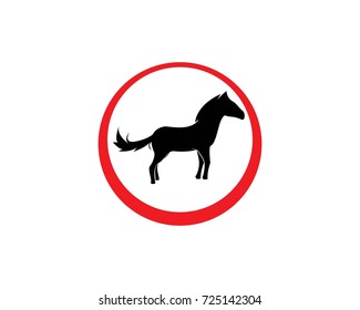 Horse Logo Template Vector illustration design