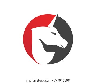 Horse Logo Template Vector symbols animals icons app
