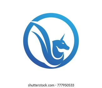Horse Logo Template Vector symbols animals icons app
