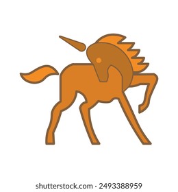 Horse Logo- unique logo- horse- illustrator- vector logo