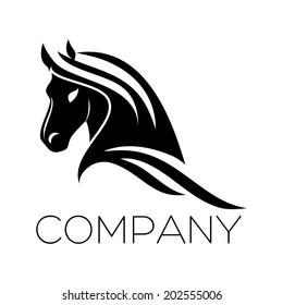 horse logo vector