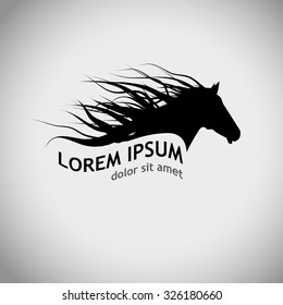 horse logo. Vector