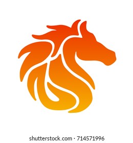 horse logo vector 