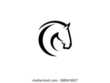 horse logo vector animal design