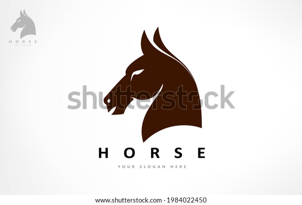Horse logo vector.
Animal vector design.