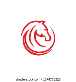 Horse logo vector desain images