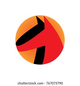 horse logo vector design
