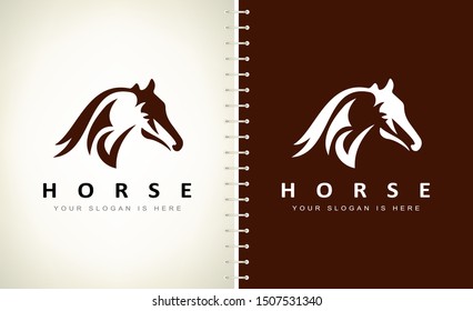 Horse logo vector. Design vector illustration.