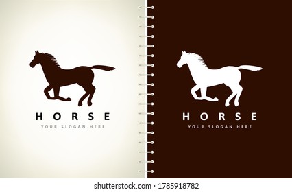 Horse logo vector. Design vector illustration.
