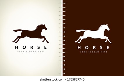 Logo des Pferdes, Vektorgrafik. Design, Vektorgrafik.