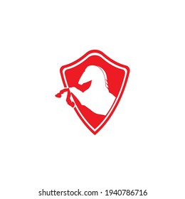 Horse logo vector design illustration template.