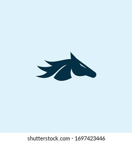 Plantilla de diseño vectorial de logotipo de caballo