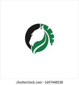 Plantilla de diseño vectorial de logotipo de caballo