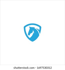 Plantilla de diseño vectorial de logotipo de caballo