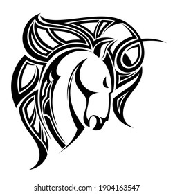 Horse logo vector design template