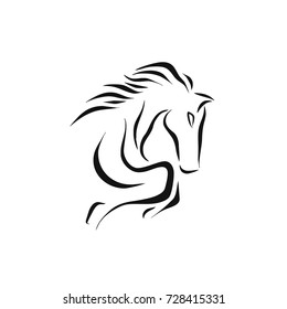 Horse Logo Vector eps 10