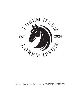 Horse logo vector eps file 