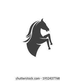 Horse logo vector flat design