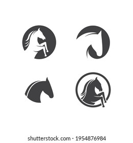 Pferdelogo, Vektorgrafik-Design