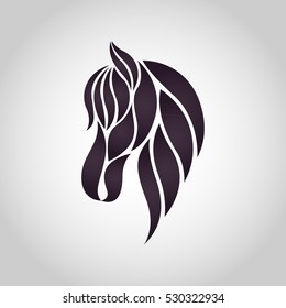 Horse logo vector icon design