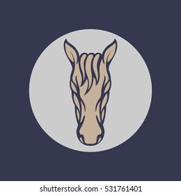 Horse logo vector icon design