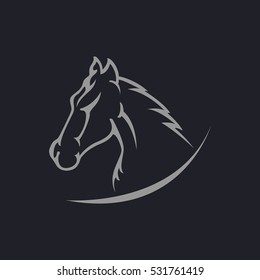 Horse logo vector icon design