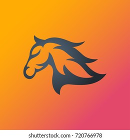 Horse logo vector icon design